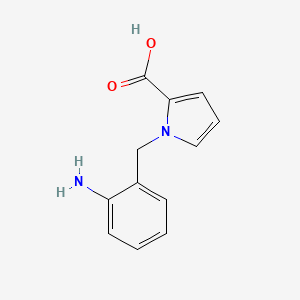 molecular formula C12H12N2O2 B8480716 1-o-Aminobenzyl-2-pyrrolecarboxylic acid 