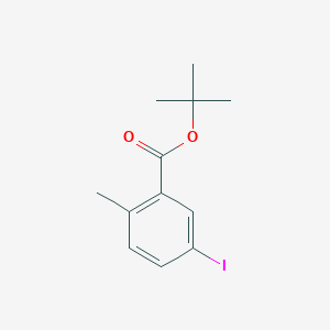molecular formula C12H15IO2 B8480749 5-iodo-2-methylbenzoic Acid t-butyl Ester 