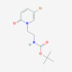molecular formula C12H17BrN2O3 B8480761 tert-Butyl 2-(5-bromo-2-oxopyridin-1(2H)-yl)ethylcarbamate 