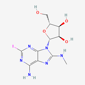 2-Iodo-8-methylaminoadenosine