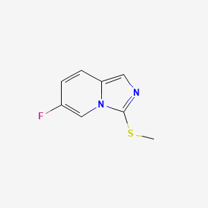 molecular formula C8H7FN2S B8480775 6-Fluoro-3-methylsulfanyl-imidazo[1,5-a]pyridine 