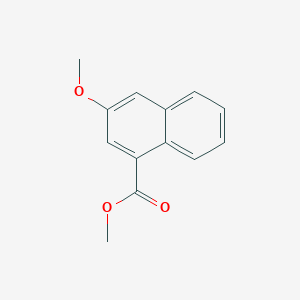 molecular formula C13H12O3 B8480789 3-Methoxynaphthalene-1-carboxylic acid methyl ester 