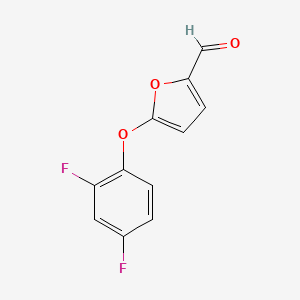 molecular formula C11H6F2O3 B8480794 5-(2,4-Difluoro-phenoxy)-furan-2-carbaldehyde 