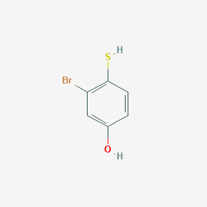 molecular formula C6H5BrOS B8480802 3-Bromo-4-mercaptophenol 