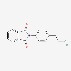molecular formula C16H13NO3 B8480824 2-(4-(2-Hydroxyethyl)phenyl)isoindoline-1,3-dione 