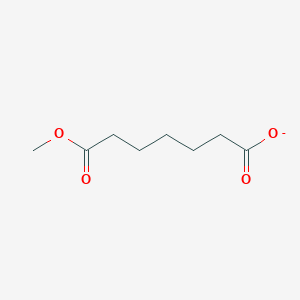 molecular formula C8H13O4- B8480830 Heptanedioic acid, monomethyl ester 
