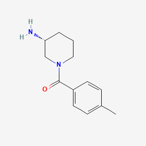 molecular formula C13H18N2O B8480873 (R)-1-(p-methylbenzoyl)-3-amino piperidine 