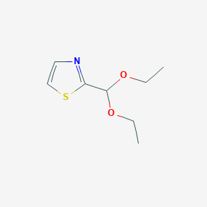 molecular formula C8H13NO2S B8480894 2-(Diethoxymethyl)-1,3-thiazole 
