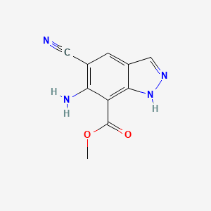 6-amino-5-cyano-1H-indazole-7-carboxylic acid methyl ester