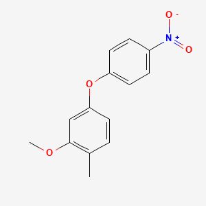 molecular formula C14H13NO4 B8480923 2-Methoxy-4-(4-nitrophenoxy)toluene 