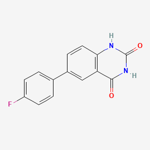 molecular formula C14H9FN2O2 B8480943 6-(4-Fluorophenyl)-quinazoline-2,4-diol 