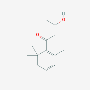 molecular formula C13H20O2 B8480958 3-Hydroxy-1-(2,6,6-trimethylcyclohexa-1,3-dien-1-yl)butan-1-one CAS No. 41436-47-9