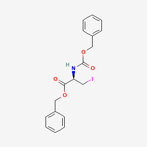 molecular formula C18H18INO4 B8480971 N-(Benzyloxycarbonyl)-3-iodo-L-alanine benzyl ester 