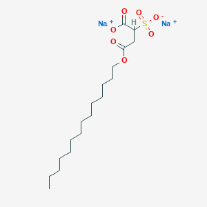 molecular formula C18H32Na2O7S B084810 Disodium 4-tetradecyl 2-sulphonatosuccinate CAS No. 13192-13-7