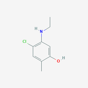 molecular formula C9H12ClNO B8481001 2-Methyl-4-chloro-5-ethylaminophenol CAS No. 110102-87-9