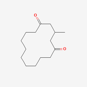 molecular formula C15H26O2 B8481027 3-Methylcyclotetradecane-1,5-dione CAS No. 921212-63-7