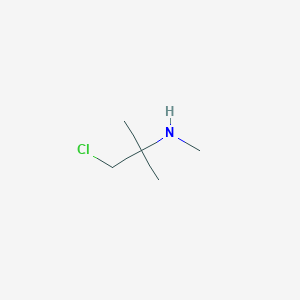 molecular formula C5H12ClN B8481031 N-methyl-N-(1,1-dimethyl-2-chloroethyl)amine 