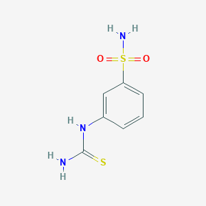 Benzenesulfonamide, 3-[(aminothioxomethyl)amino]-