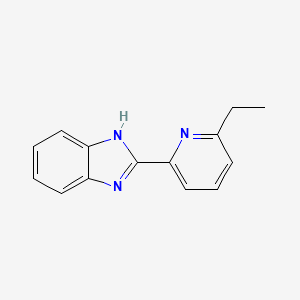 molecular formula C14H13N3 B8481064 Benzimidazole, 2-(6-ethyl-2-pyridyl)- CAS No. 67273-44-3