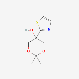 2,2-Dimethyl-5-(thiazol-2-yl)-1,3-dioxan-5-ol
