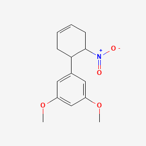 molecular formula C14H17NO4 B8481123 4-(3,5-Dimethoxyphenyl)-5-Nitrocyclohexene CAS No. 89261-29-0
