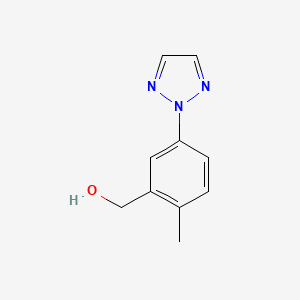 molecular formula C10H11N3O B8481156 (2-methyl-5-(2H-1,2,3-triazol-2-yl)phenyl)methanol 