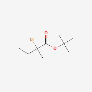 molecular formula C9H17BrO2 B8481165 tert-Butyl 2-bromo-2-methylbutanoate CAS No. 88745-91-9