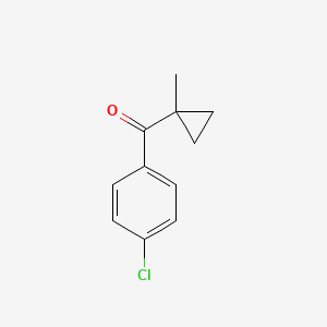 molecular formula C11H11ClO B8481190 1-Methycyclopropyl 4-chlorophenyl ketone 