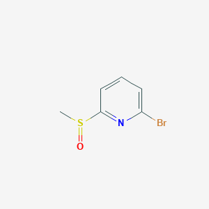 molecular formula C6H6BrNOS B8481197 2-Bromo-6-methanesulfinyl-pyridine 