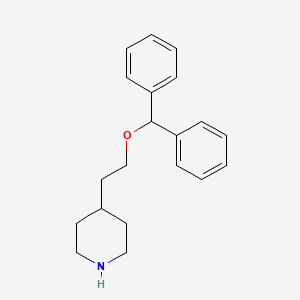 molecular formula C20H25NO B8481226 4-(2-(Diphenylmethoxy)ethyl]piperidine 