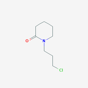 molecular formula C8H14ClNO B8481239 1-(3-Chloropropyl)piperidin-2-one 