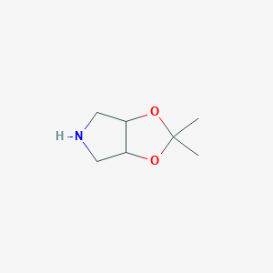 molecular formula C7H13NO2 B8481256 2,2-Dimethyl-tetrahydro-[1,3]dioxolo[4,5-c]pyrrole 
