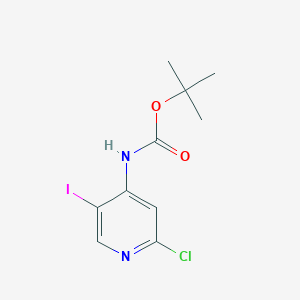 molecular formula C10H12ClIN2O2 B8481271 tert-Butyl (2-chloro-5-iodopyridin-4-yl)carbamate 