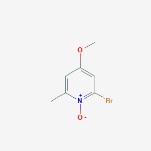 molecular formula C7H8BrNO2 B8481290 2-Bromo-4-methoxy-6-methyl-pyridine 1-oxide 