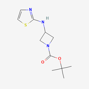 molecular formula C11H17N3O2S B8481298 1-Boc-3-(thiazol-2-ylamino)azetidine 