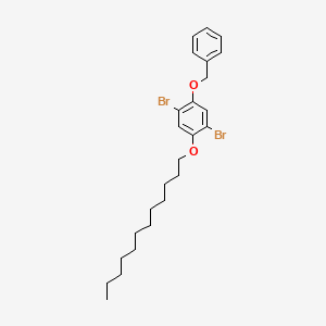 B8481405 1-(Benzyloxy)-2,5-dibromo-4-(dodecyloxy)benzene CAS No. 364336-13-0