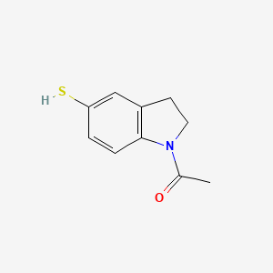 molecular formula C10H11NOS B8481439 1-Acetyl-5-mercaptoindoline 