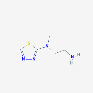 molecular formula C5H10N4S B8481458 N1-methyl-N1-(1,3,4-thiadiazol-2-yl)ethane-1,2-diamine 