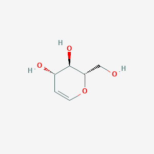 molecular formula C6H10O4 B8481466 (2S,3R,4S)-2-(hydroxymethyl)-3,4-dihydro-2H-pyran-3,4-diol 