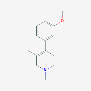 molecular formula C14H19NO B8481510 Pyridine, 1,2,3,6-tetrahydro-4-(3-methoxyphenyl)-1,5-dimethyl- CAS No. 123004-53-5