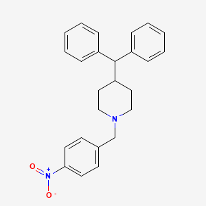 molecular formula C25H26N2O2 B8481529 4-(Diphenylmethyl)-1-[(4-nitrophenyl)methyl]piperidine CAS No. 64358-93-6