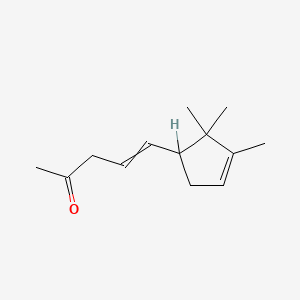 molecular formula C13H20O B8481531 4-Penten-2-one, 5-(2,2,3-trimethyl-3-cyclopenten-1-yl)- CAS No. 55730-89-7