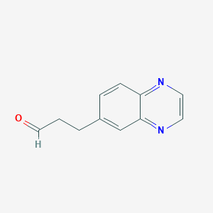 3-Quinoxalin-6-ylpropanal