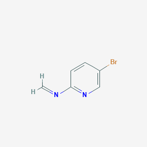 molecular formula C6H5BrN2 B8481556 5-bromo-N-methylenepyridin-2-amine 