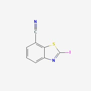 molecular formula C8H3IN2S B8481593 2-Iodo-1,3-benzothiazole-7-carbonitrile CAS No. 1175278-19-9