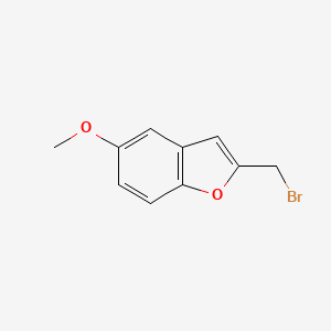 molecular formula C10H9BrO2 B8481618 2-(Bromomethyl)-5-methoxybenzofuran 