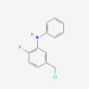 5-(Chloromethyl)-2-fluoro-N-phenylaniline