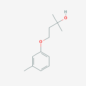 molecular formula C12H18O2 B8481683 2-Methyl-4(3-methylphenoxy)-2-butanol 