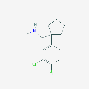 molecular formula C13H17Cl2N B8481684 (1-(3,4-dichlorophenyl)cyclopentyl)-N-methylmethanamine CAS No. 944348-63-4