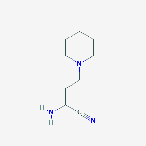 2-amino-4-piperidin-1-ylbutanenitrile